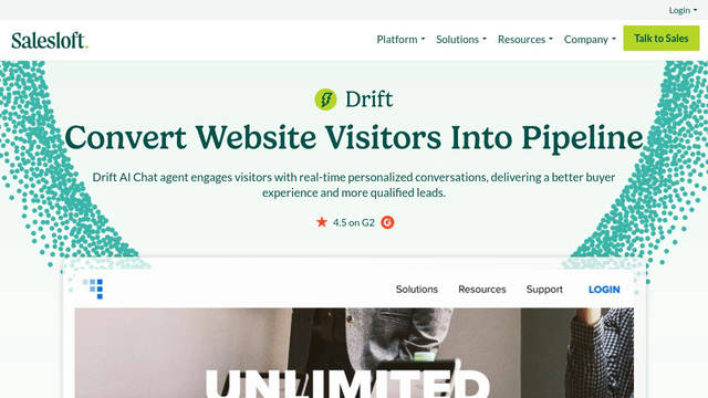 Screenshot: drift.com - uses __IBM_Plex_Mono_fe65ba