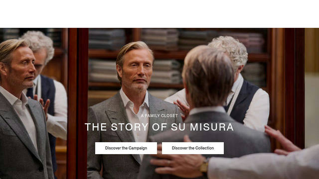 Screenshot: zegna.com - uses GTASRegular