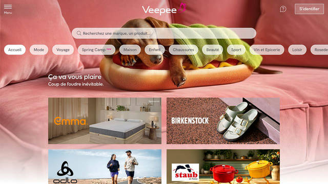 Screenshot: veepee.fr - uses HK Grotesk