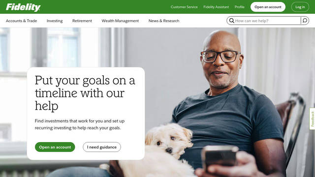 Screenshot: fidelity.com - uses Fidelity Slab
