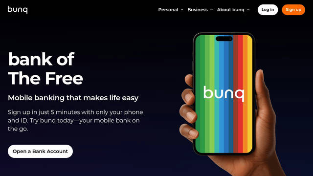 Screenshot: bunq.com - uses Fragment Mono Screenshot: bunq.com - uses Fragment Mono