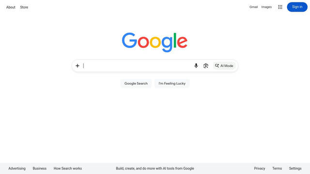 Screenshot: google.com