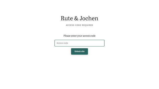 Screenshot: rute-jochen.wedsites.com - uses Adrianna-Demibold