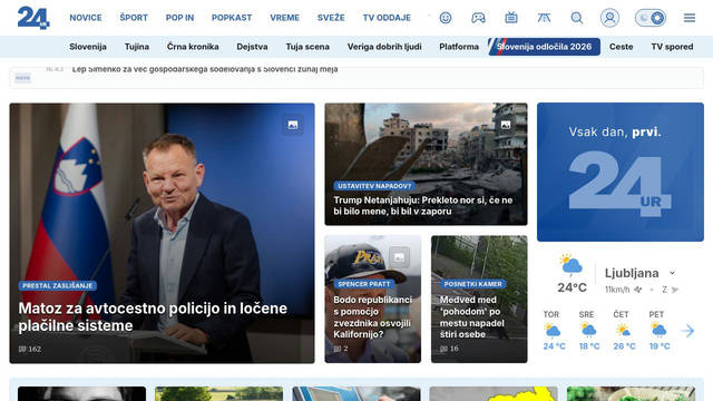 Screenshot: 24ur.com - uses source-serif-pro