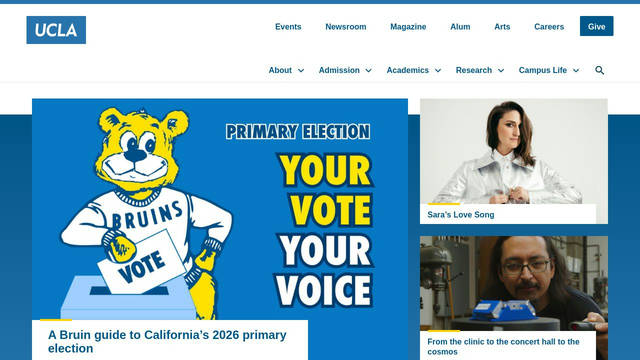 Screenshot: ucla.edu - uses Karbon