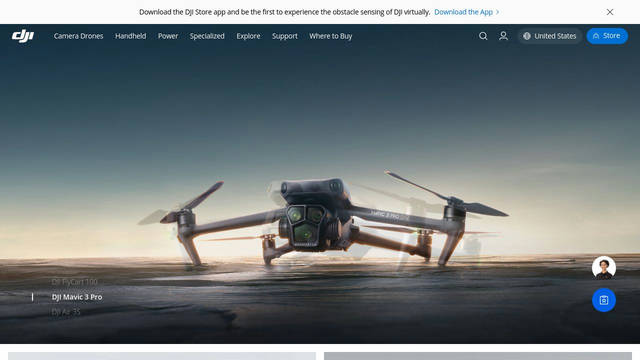 Screenshot: dji.com - uses Dji