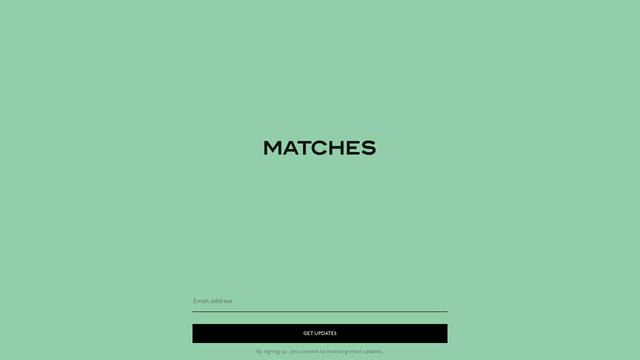 Screenshot: matchesfashion.com - uses p22-underground