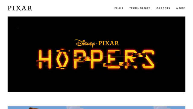 Screenshot: pixar.com - uses squarespace-ui-font
