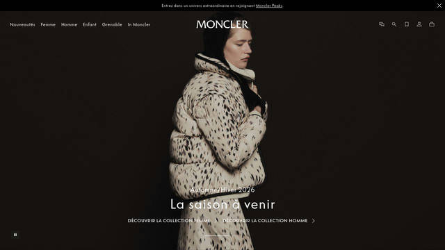 Screenshot: moncler.com - uses BlockGothicRR