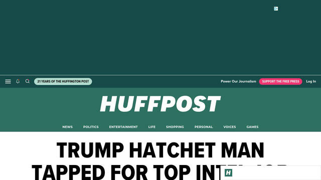 Screenshot: huffingtonpost.ca - uses Sporting Grotesque_Regular