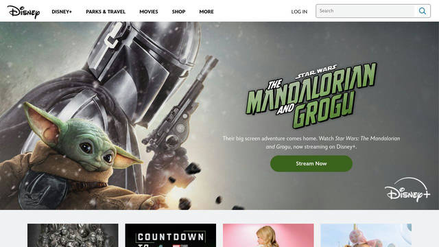 Screenshot: disney.com - uses Matterhorn
