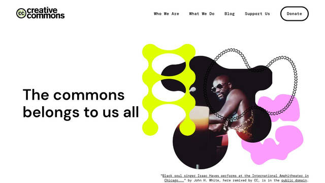 Screenshot: creativecommons.org - uses TablePress