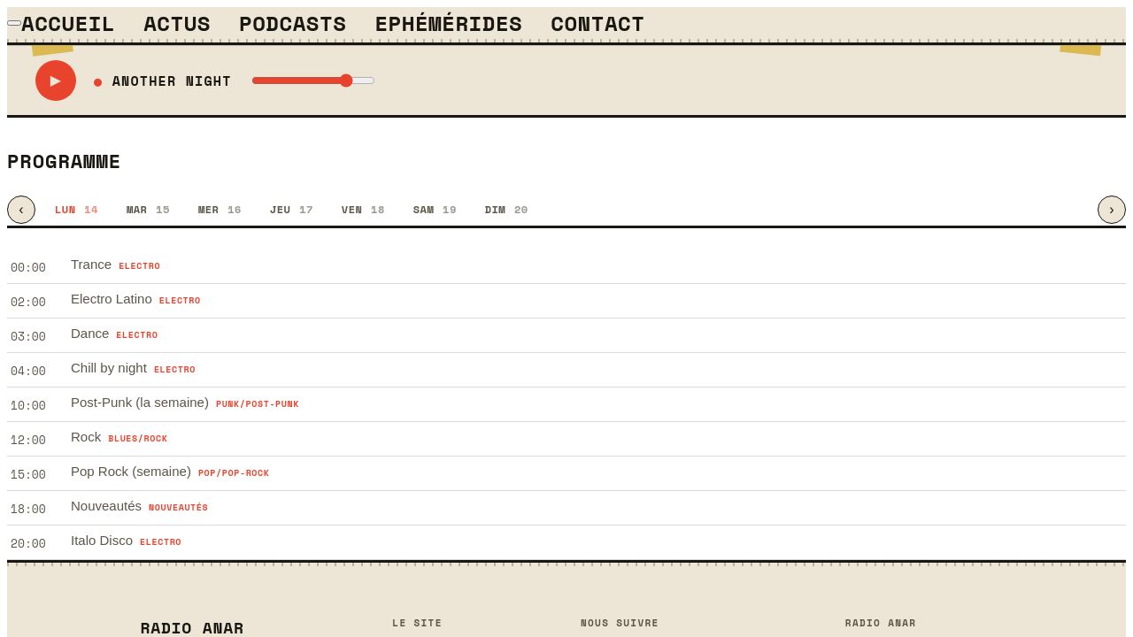 radioanar.fm: What fonts does Radioanar use? - Space Mono radioanar.fm: What fonts does Radioanar use? - Space Mono