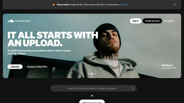 Screenshot: soundcloud.com - uses sohne