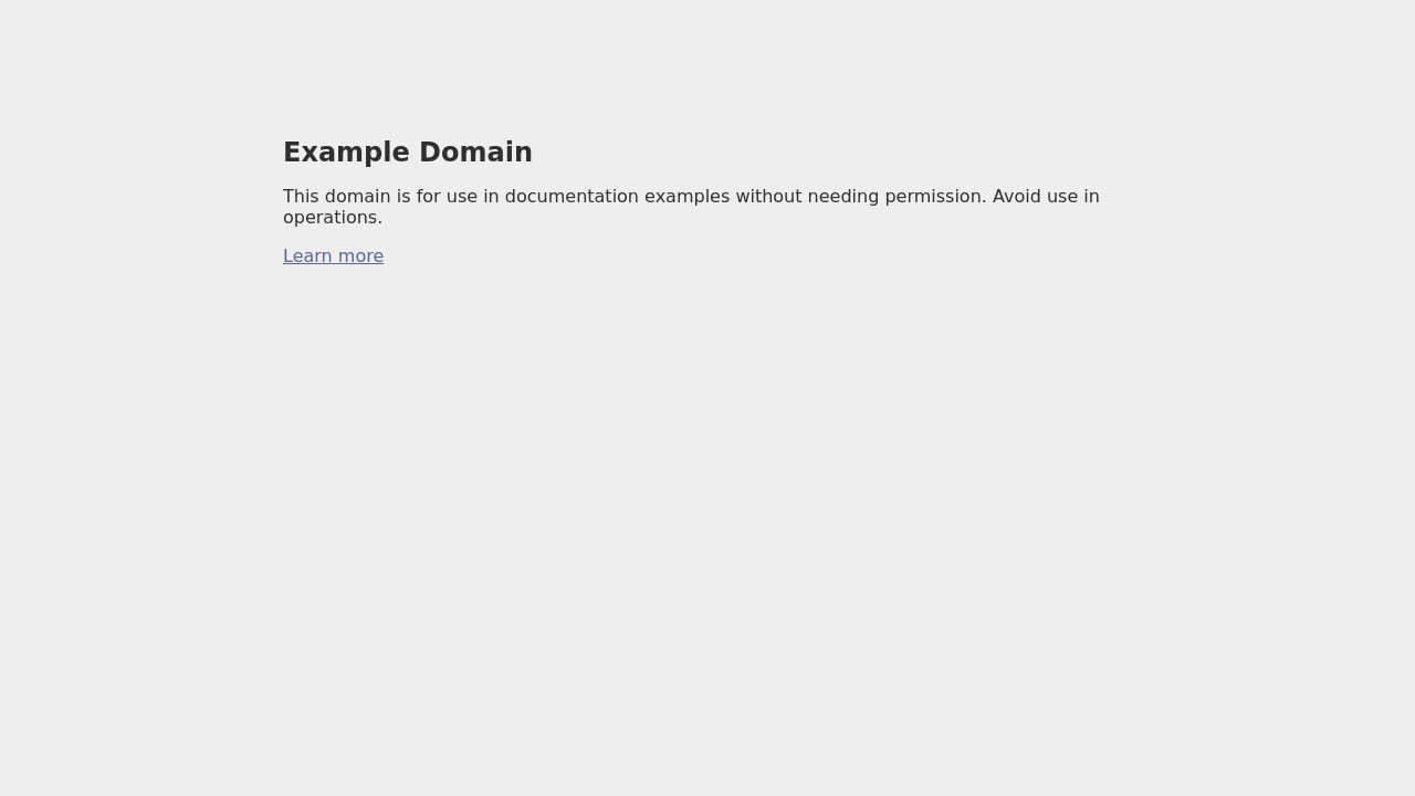 example.com: What fonts does Example use?