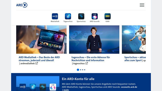 Screenshot: ard.de - uses swiper-icons Screenshot: ard.de - uses swiper-icons
