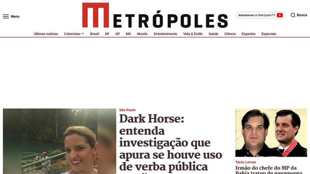 Screenshot: metropoles.com - uses Merriweather-Regular