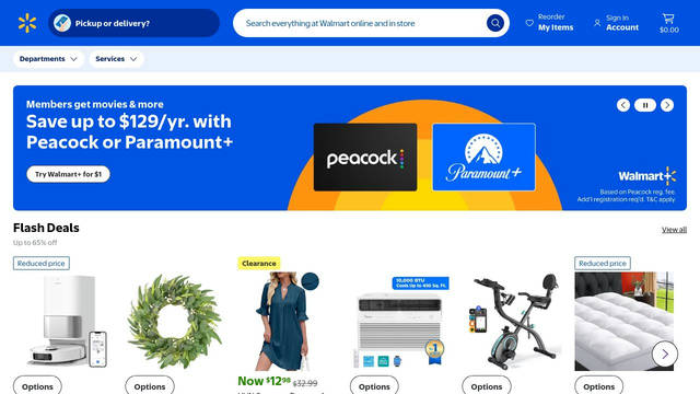 Screenshot: walmart.com - uses ESB